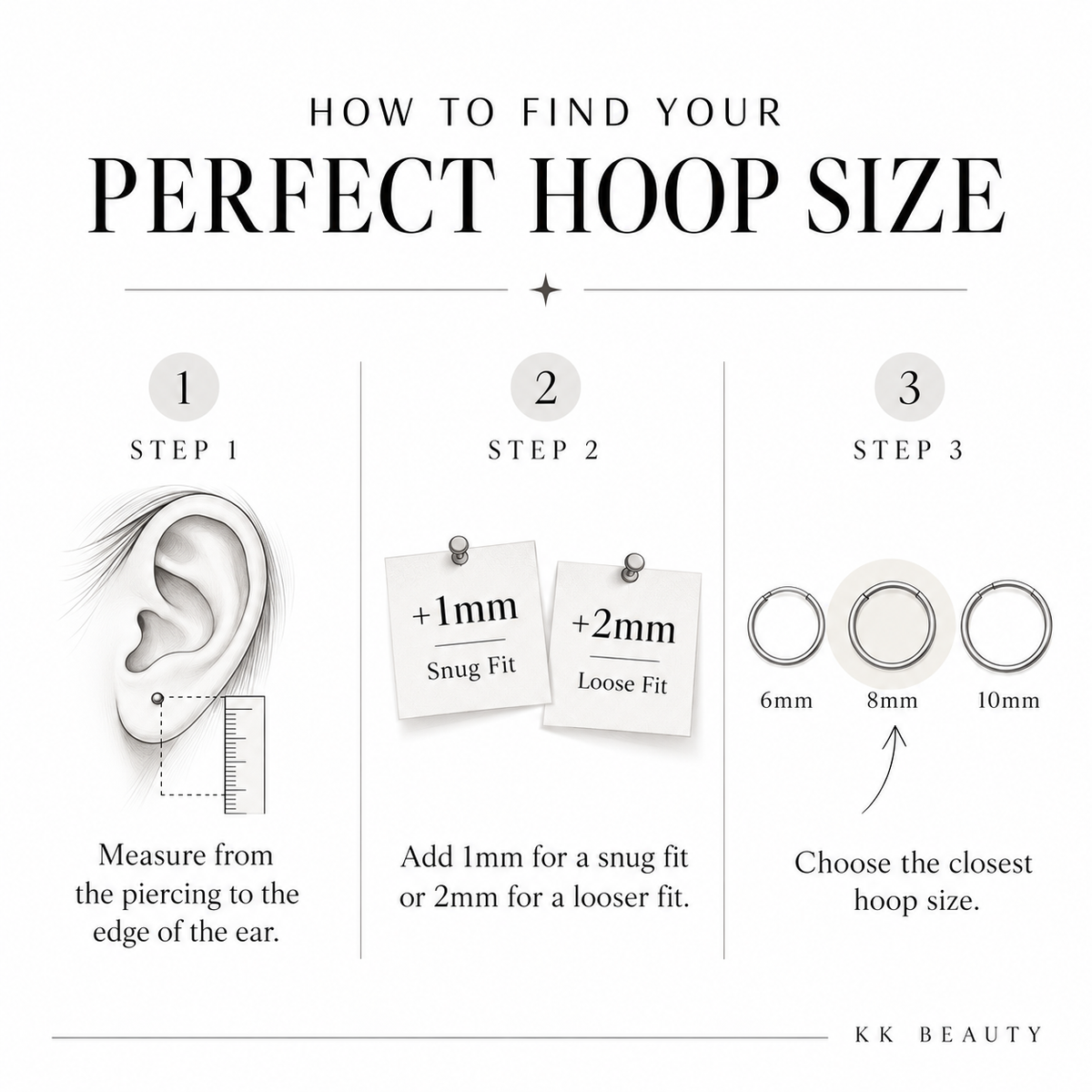 Double Line Diamanté Titanium Hoop